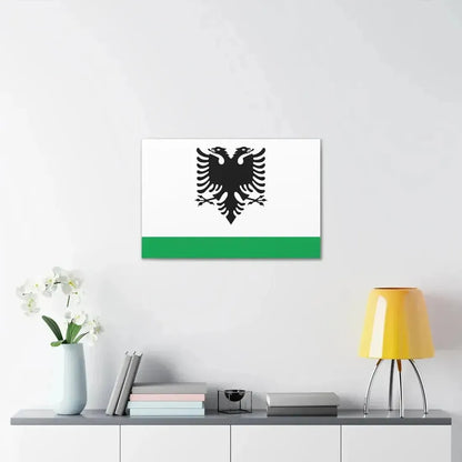 Albanian Coast Guard Ensign - Canvas Wall Art - The Sticker Space