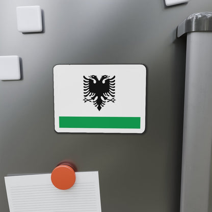 Albanian Coast Guard Ensign - Die-Cut Magnet-The Sticker Space