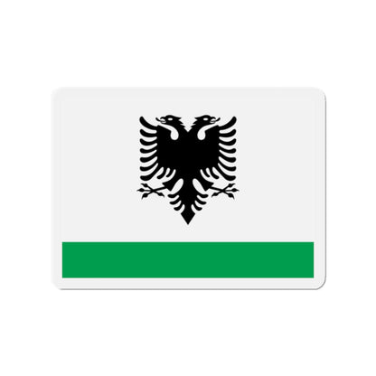 Albanian Coast Guard Ensign - Die-Cut Magnet-2" x 2"-The Sticker Space