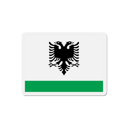 Albanian Coast Guard Ensign - Die-Cut Magnet-5" x 5"-The Sticker Space