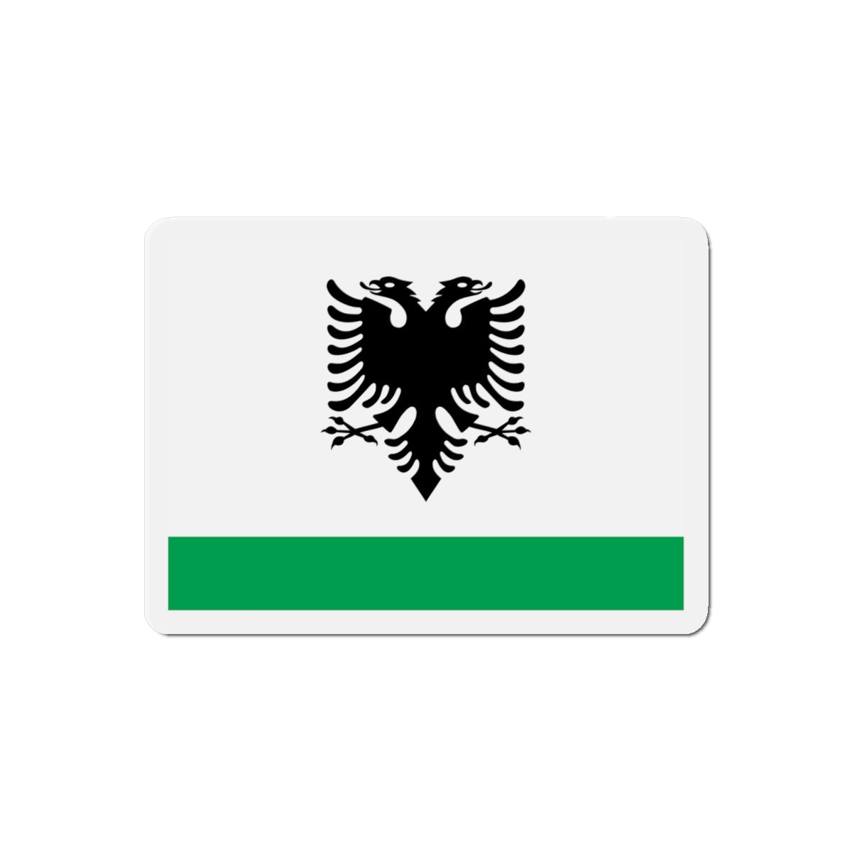 Albanian Coast Guard Ensign - Die-Cut Magnet-6 × 6"-The Sticker Space