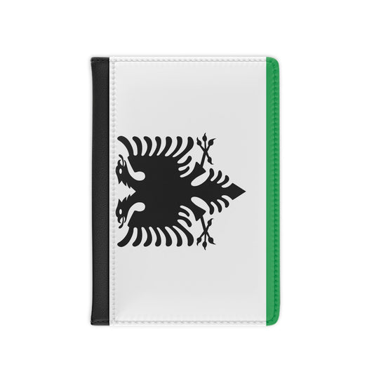 Albanian Coast Guard Ensign - Passport Holder-3.9" x 5.8"-The Sticker Space