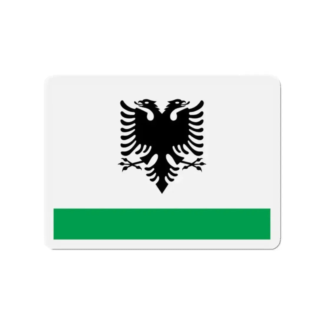 Albanian Coast Guard Ensign - Refrigerator Magnet 2 Inch - The Sticker Space