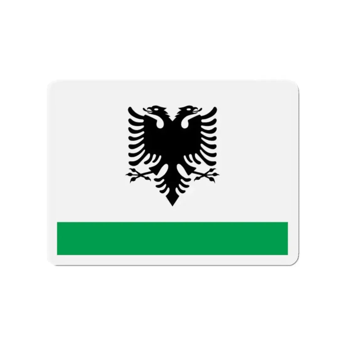 Albanian Coast Guard Ensign - Refrigerator Magnet 2 Inch - The Sticker Space