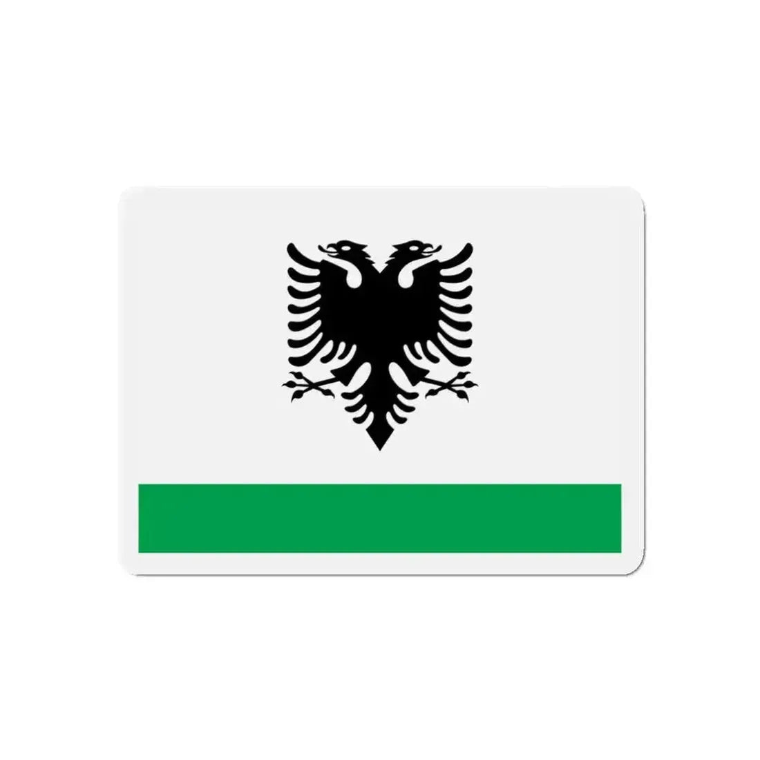 Albanian Coast Guard Ensign - Refrigerator Magnet 3 Inch - The Sticker Space
