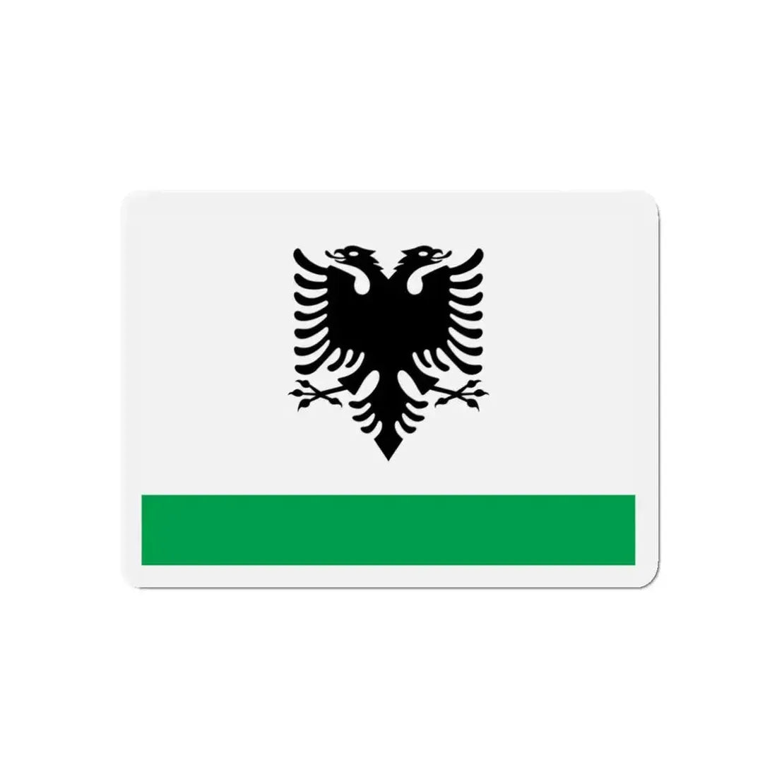 Albanian Coast Guard Ensign - Refrigerator Magnet 3 Inch - The Sticker Space