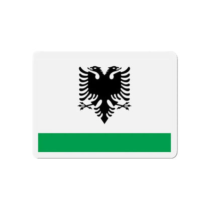 Albanian Coast Guard Ensign - Refrigerator Magnet 3 Inch - The Sticker Space
