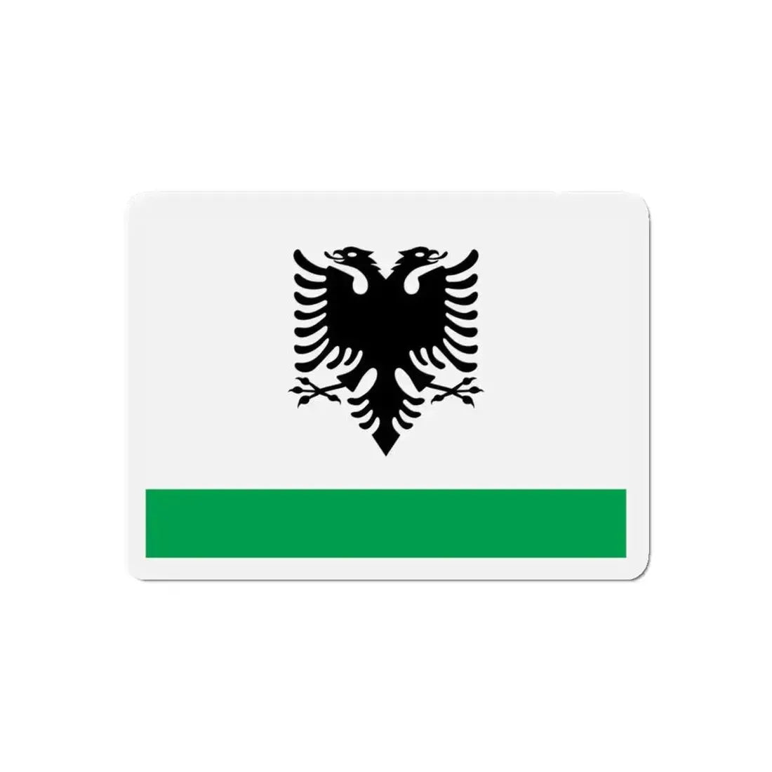 Albanian Coast Guard Ensign - Refrigerator Magnet 4 Inch - The Sticker Space
