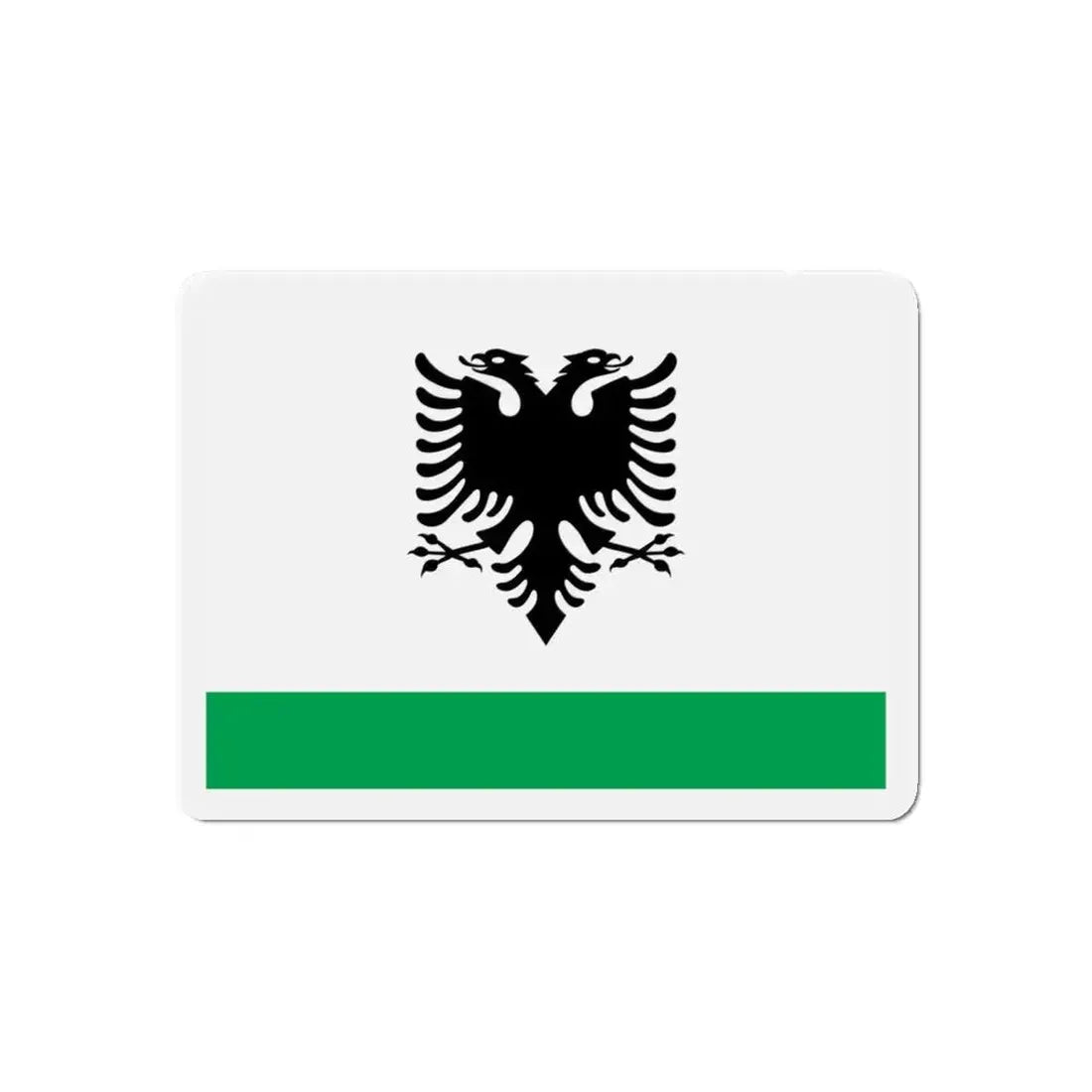 Albanian Coast Guard Ensign - Refrigerator Magnet 4 Inch - The Sticker Space