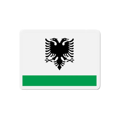 Albanian Coast Guard Ensign - Refrigerator Magnet 4 Inch - The Sticker Space