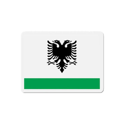 Albanian Coast Guard Ensign - Refrigerator Magnet 5 Inch - The Sticker Space