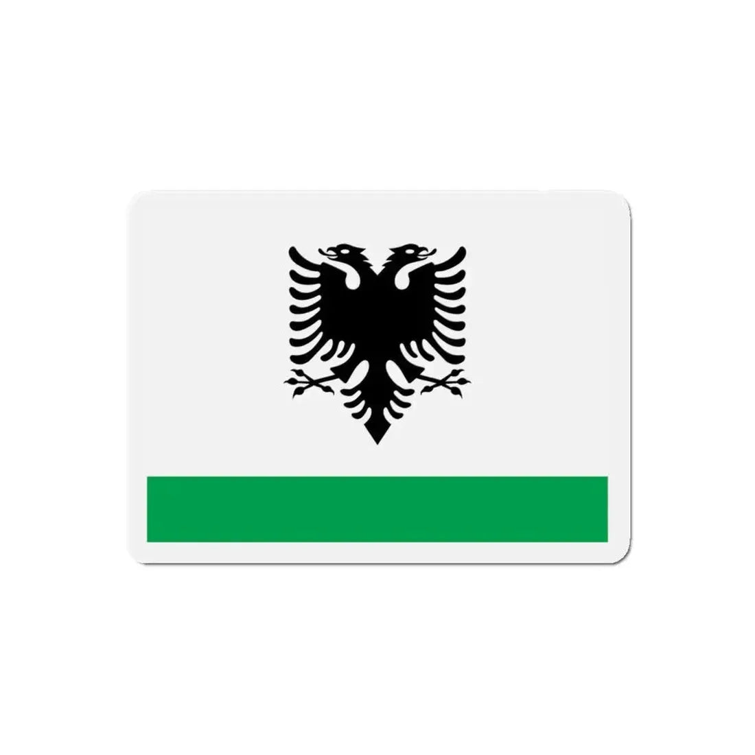 Albanian Coast Guard Ensign - Refrigerator Magnet 5 Inch - The Sticker Space