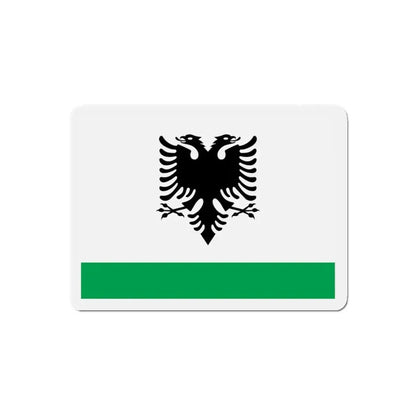 Albanian Coast Guard Ensign - Refrigerator Magnet 5 Inch - The Sticker Space