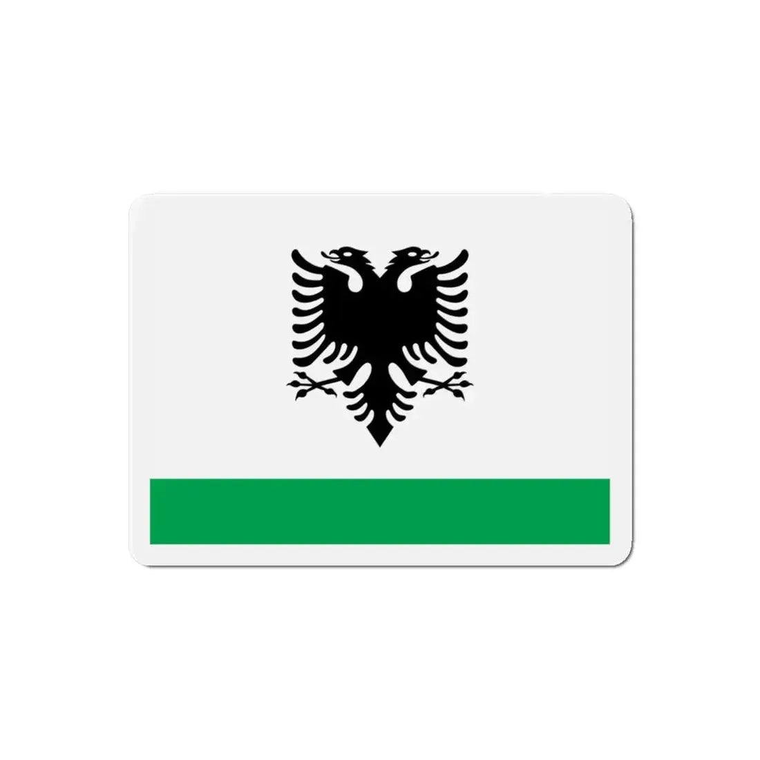 Albanian Coast Guard Ensign - Refrigerator Magnet - The Sticker Space