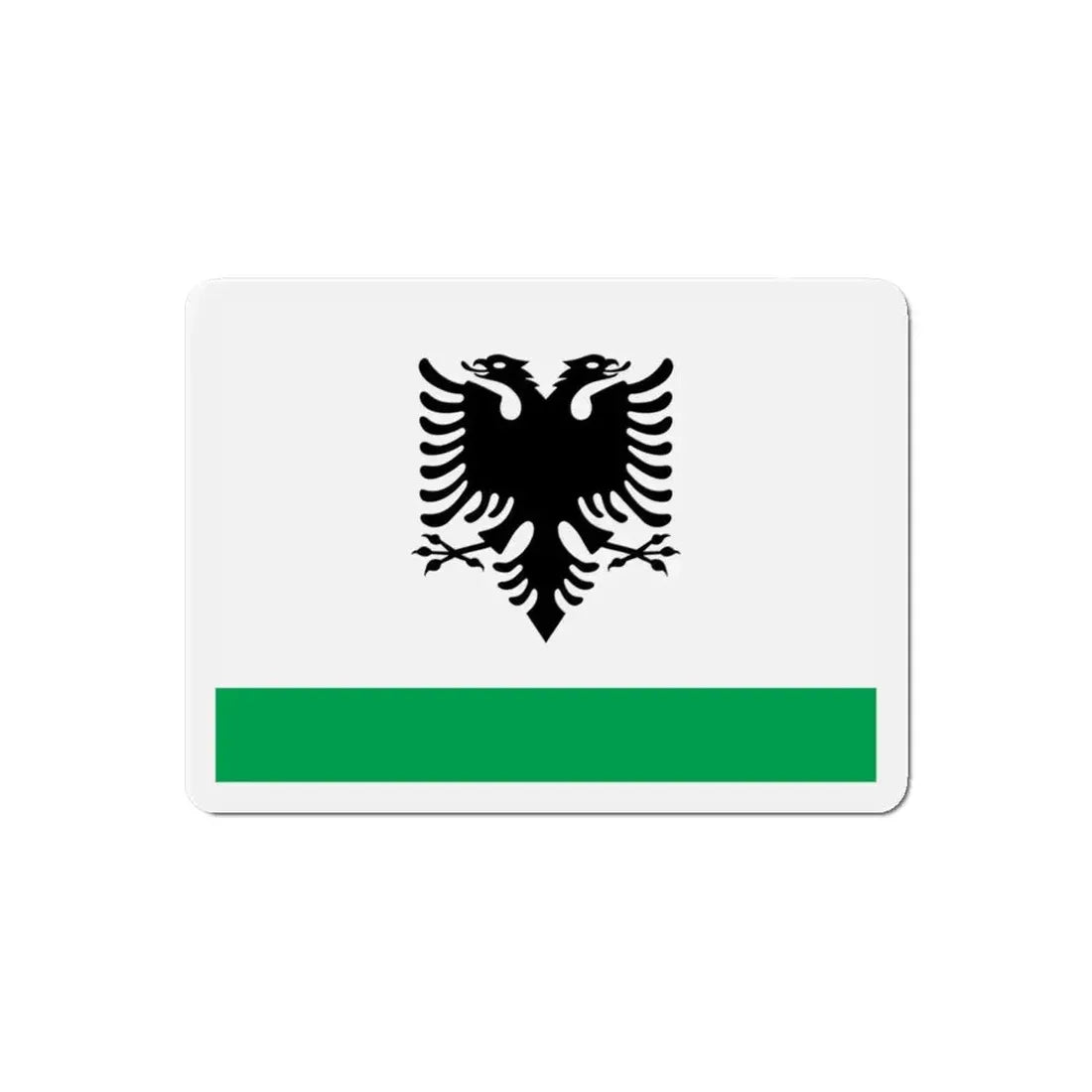 Albanian Coast Guard Ensign - Refrigerator Magnet - The Sticker Space