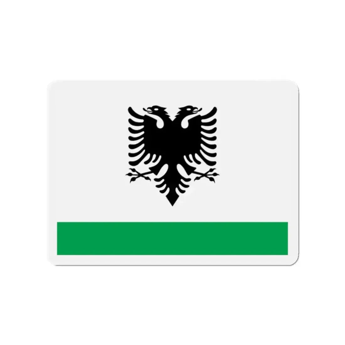 Albanian Coast Guard Ensign - Refrigerator Magnet - The Sticker Space