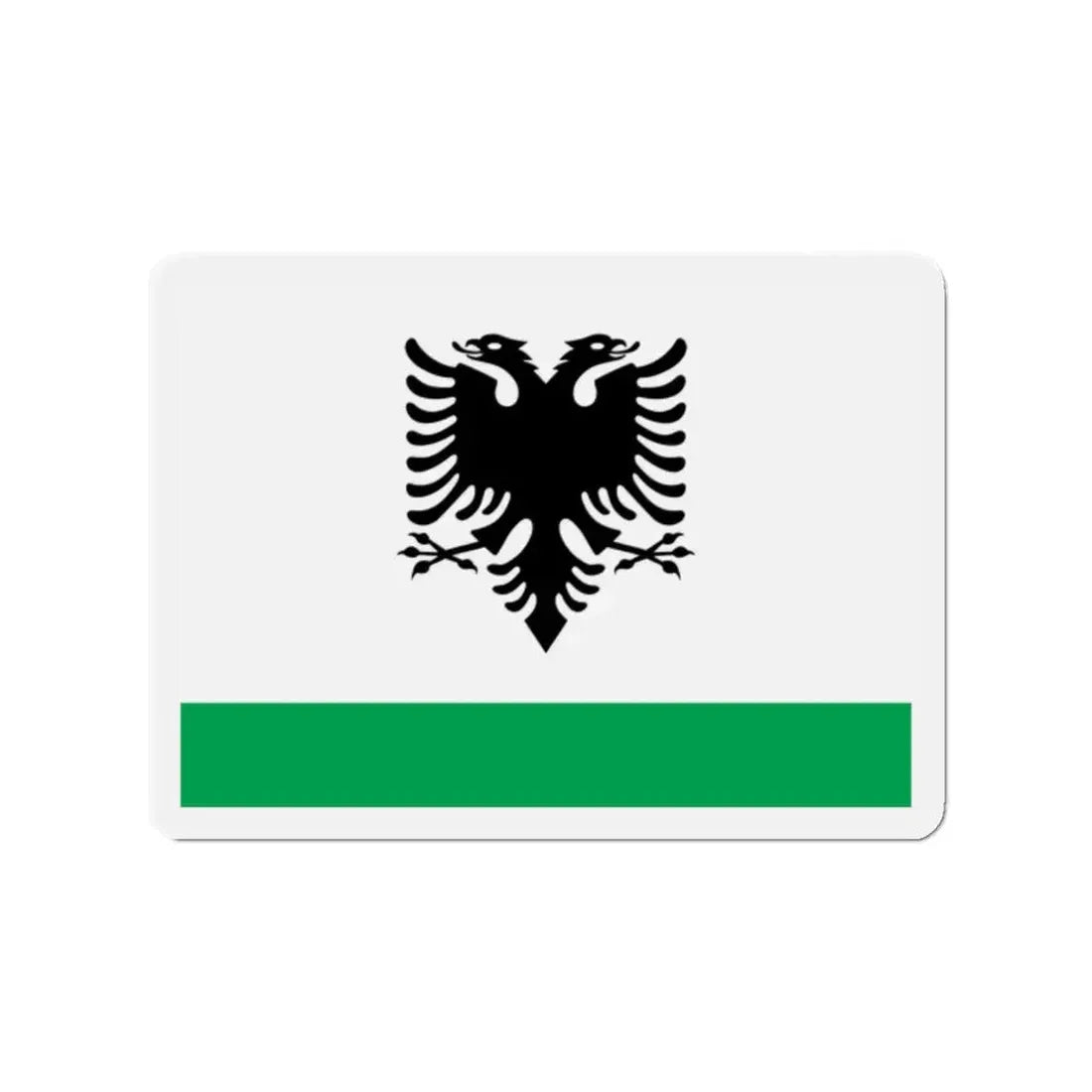 Albanian Coast Guard Ensign - Refrigerator Magnet - The Sticker Space