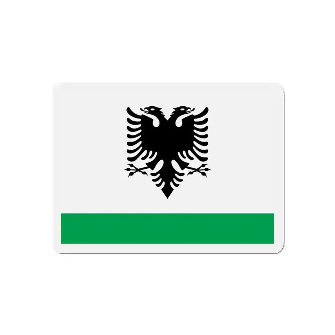 Albanian Coast Guard Ensign - Refrigerator Magnet - The Sticker Space