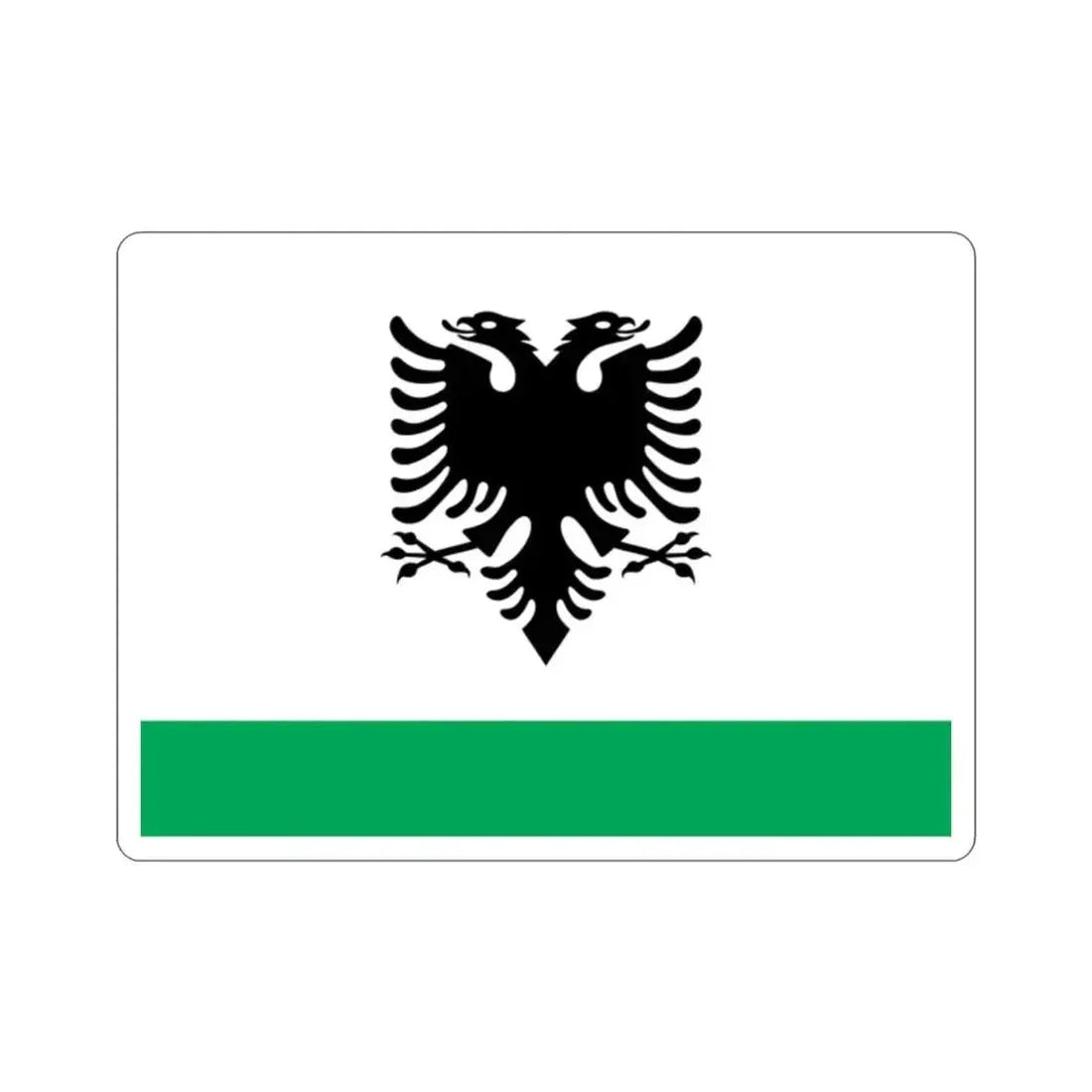 Albanian Coast Guard Ensign STICKER Vinyl Die-Cut Decal 2 Inch - The Sticker Space