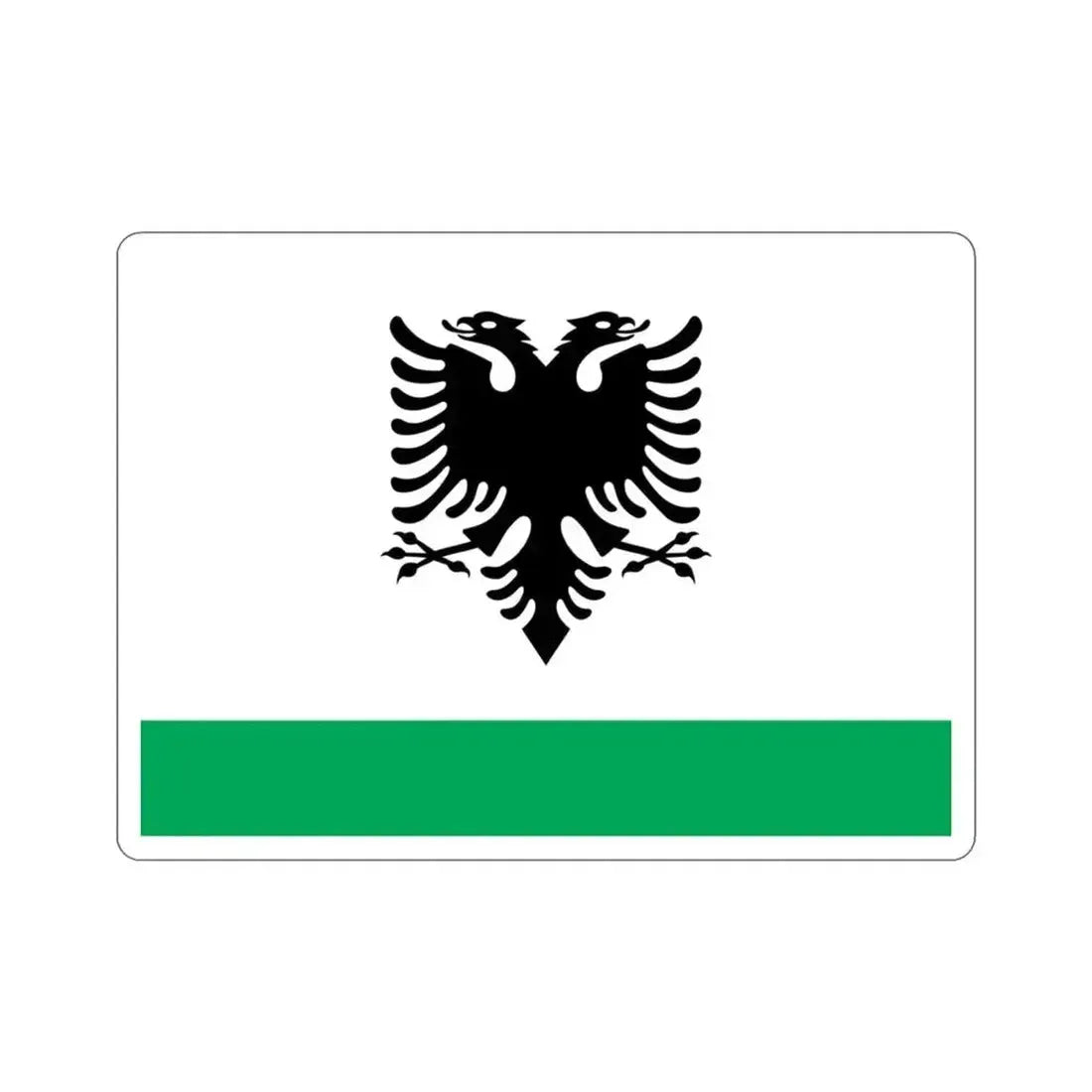 Albanian Coast Guard Ensign STICKER Vinyl Die-Cut Decal 3 Inch - The Sticker Space