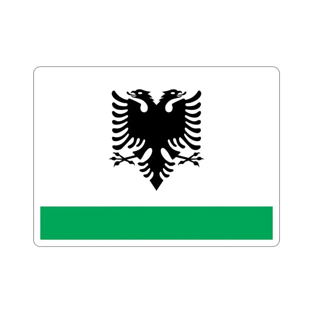 Albanian Coast Guard Ensign STICKER Vinyl Die-Cut Decal 3 Inch - The Sticker Space