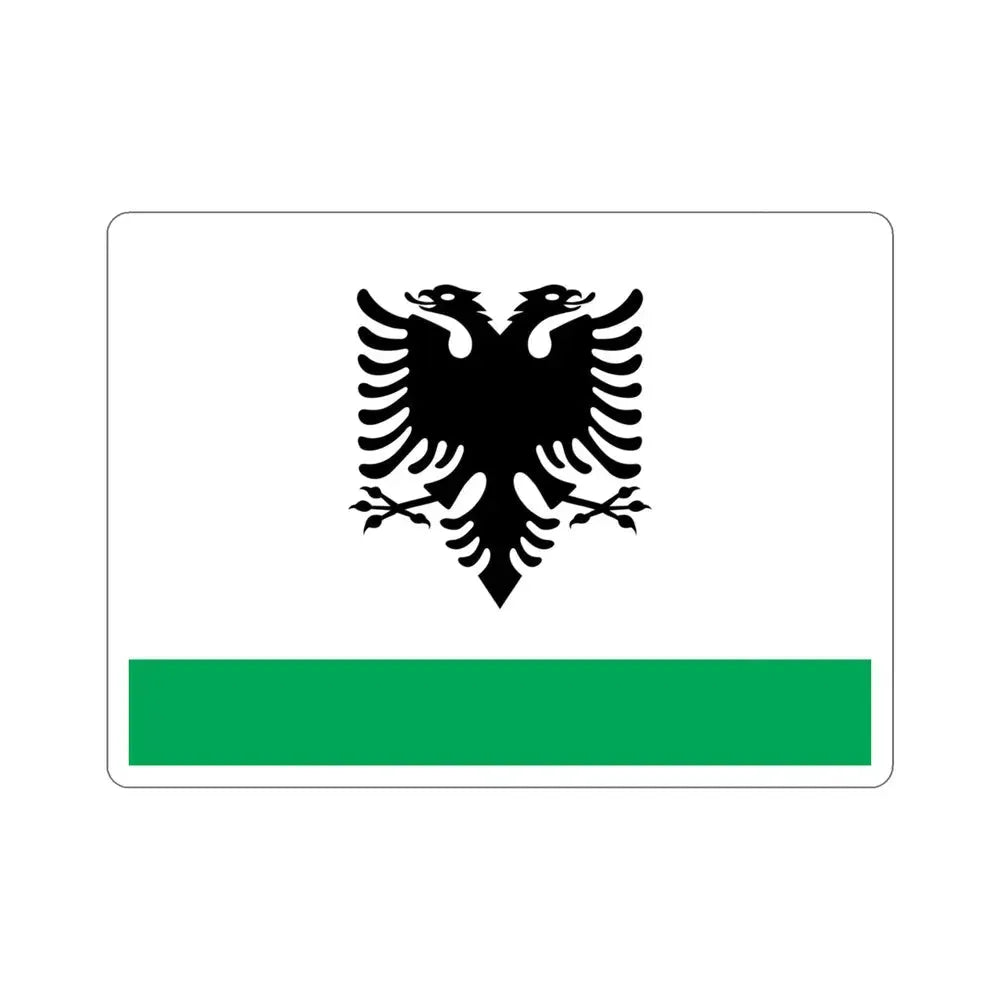 Albanian Coast Guard Ensign STICKER Vinyl Die-Cut Decal 4 Inch - The Sticker Space