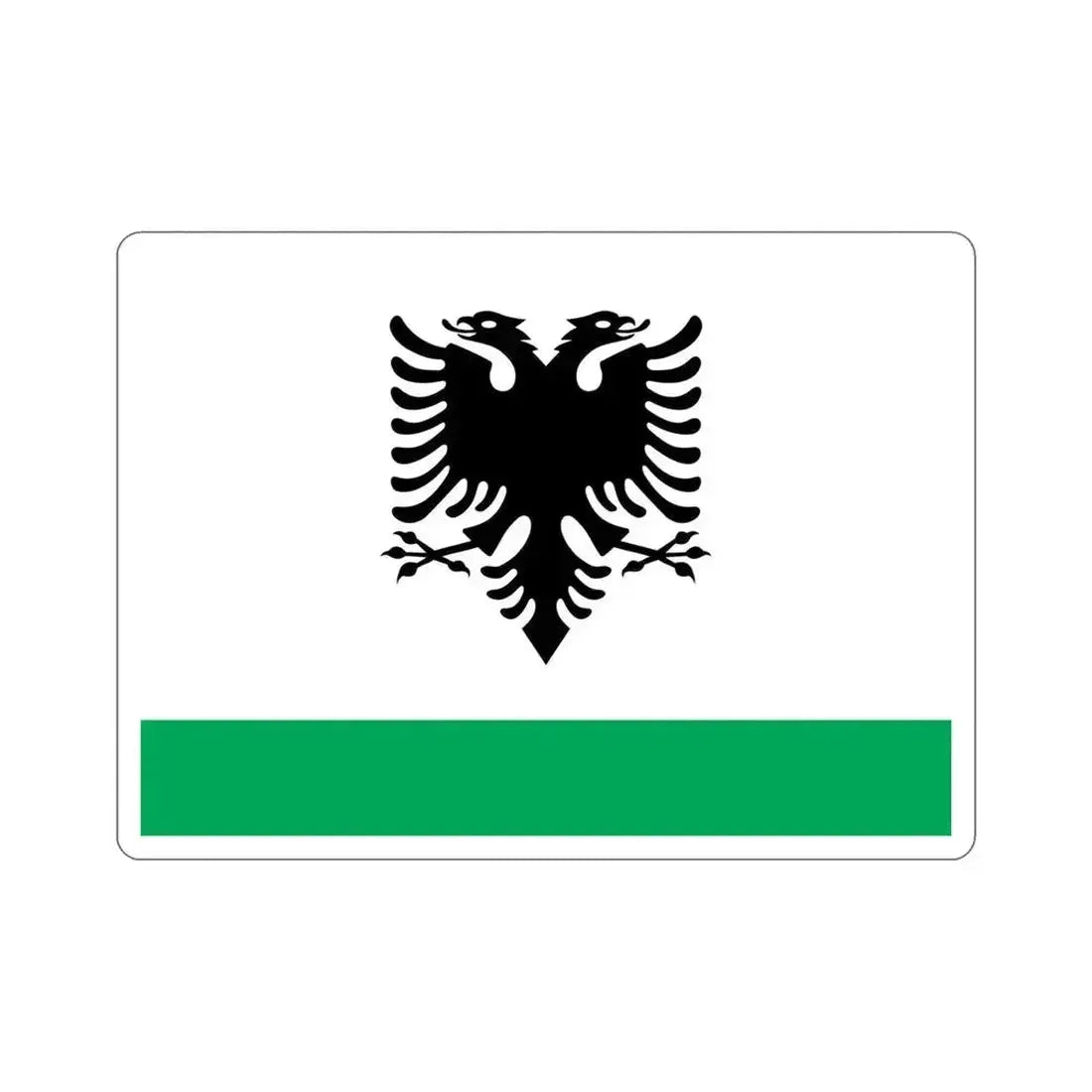 Albanian Coast Guard Ensign STICKER Vinyl Die-Cut Decal 5 Inch - The Sticker Space