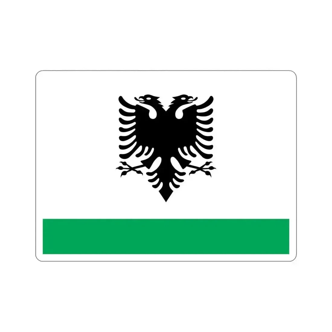 Albanian Coast Guard Ensign STICKER Vinyl Die-Cut Decal 5 Inch - The Sticker Space