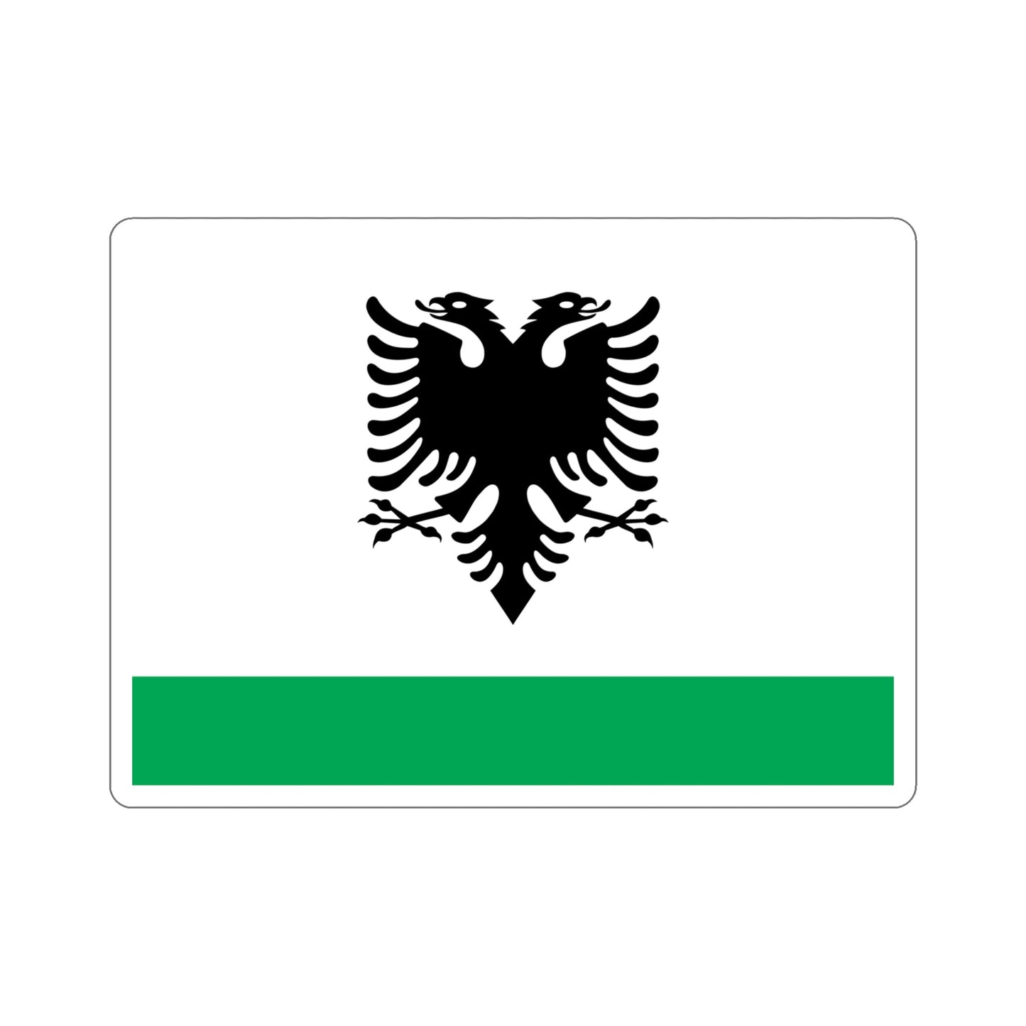 Albanian Coast Guard Ensign STICKER Vinyl Die-Cut Decal-5 Inch-The Sticker Space