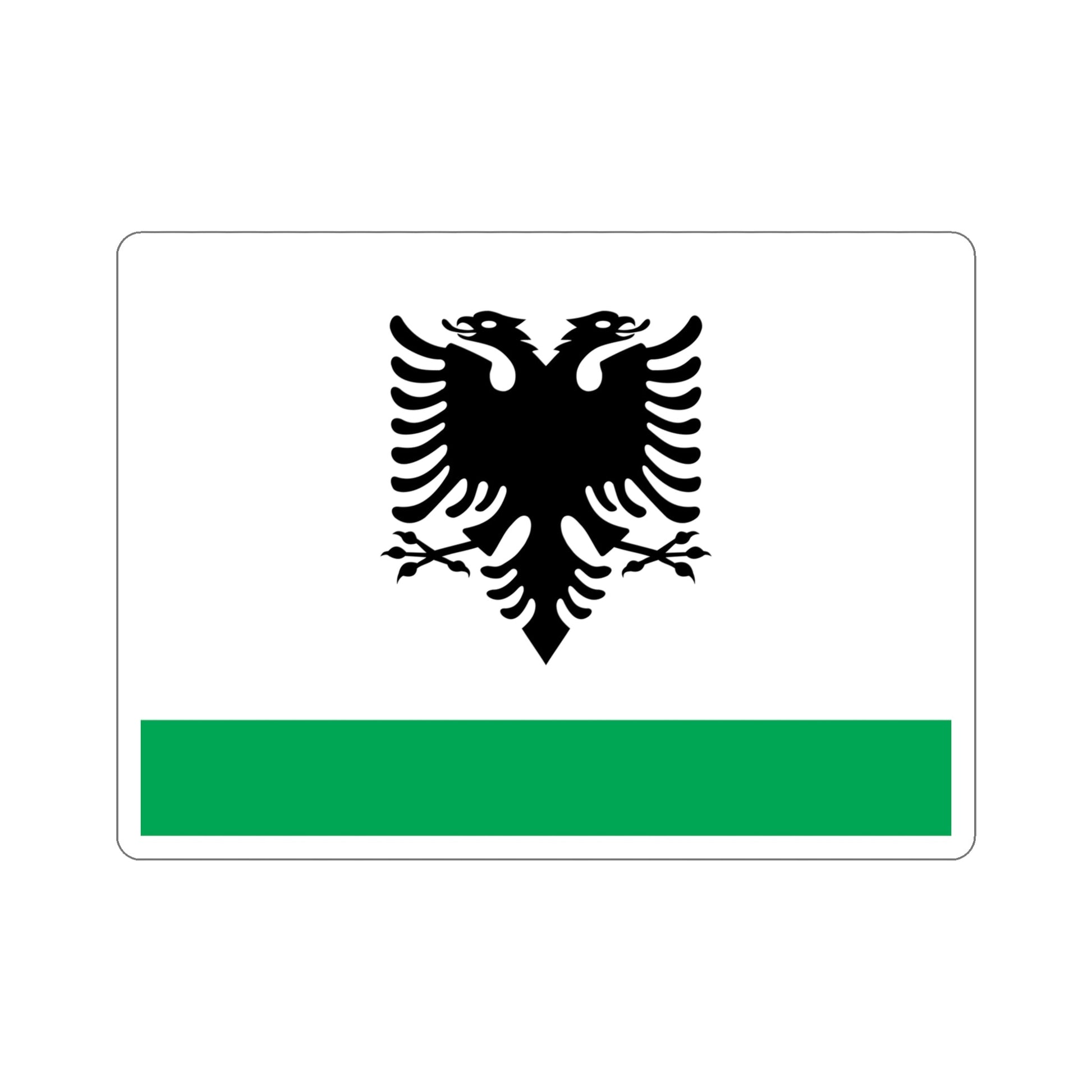 Albanian Coast Guard Ensign STICKER Vinyl Die-Cut Decal-5 Inch-The Sticker Space