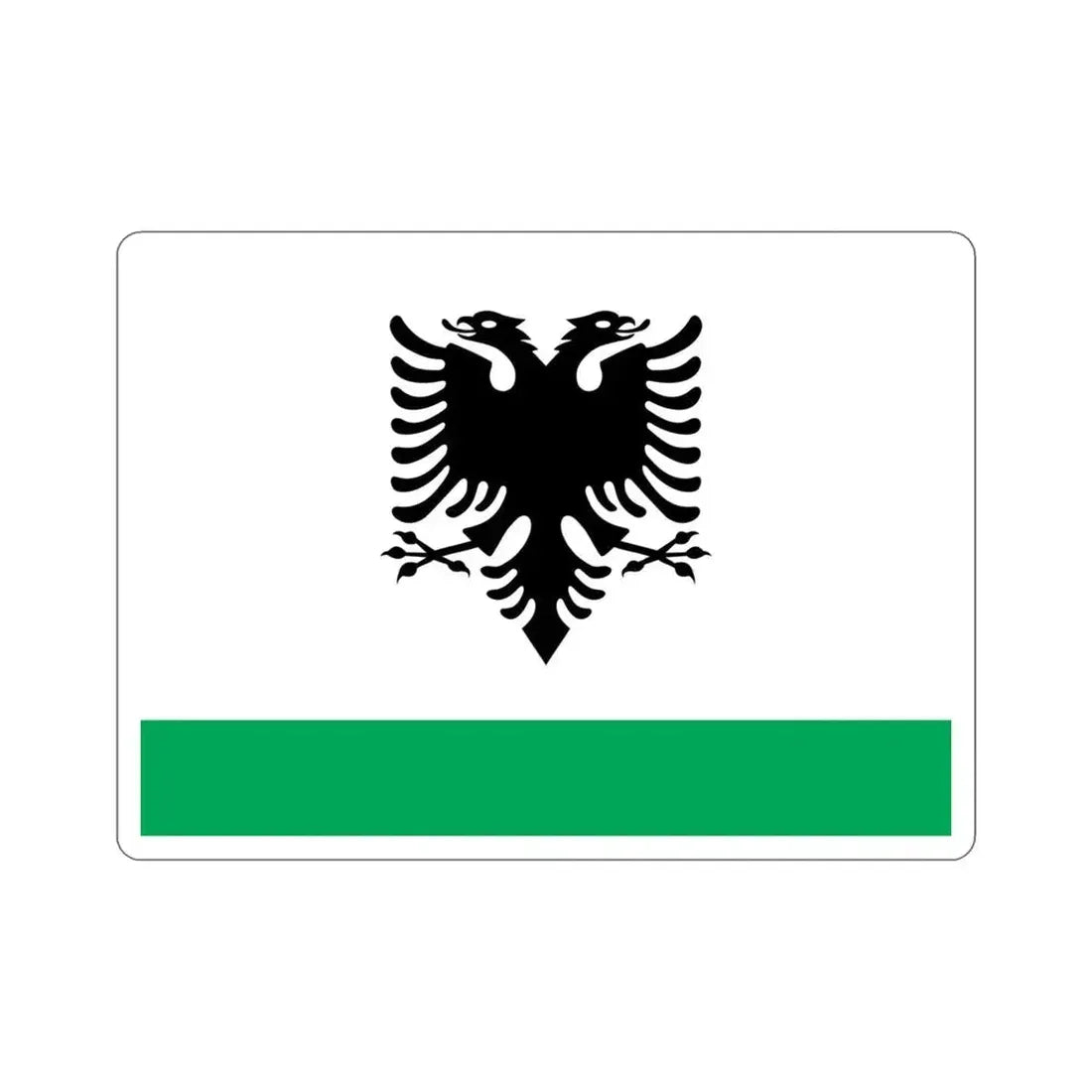 Albanian Coast Guard Ensign STICKER Vinyl Die-Cut Decal - The Sticker Space