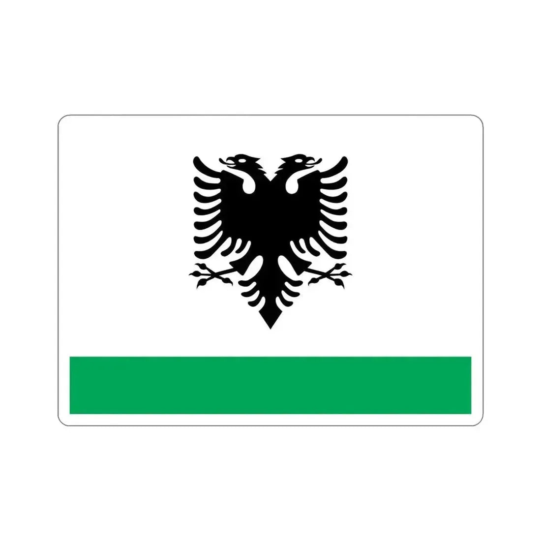 Albanian Coast Guard Ensign STICKER Vinyl Die-Cut Decal - The Sticker Space