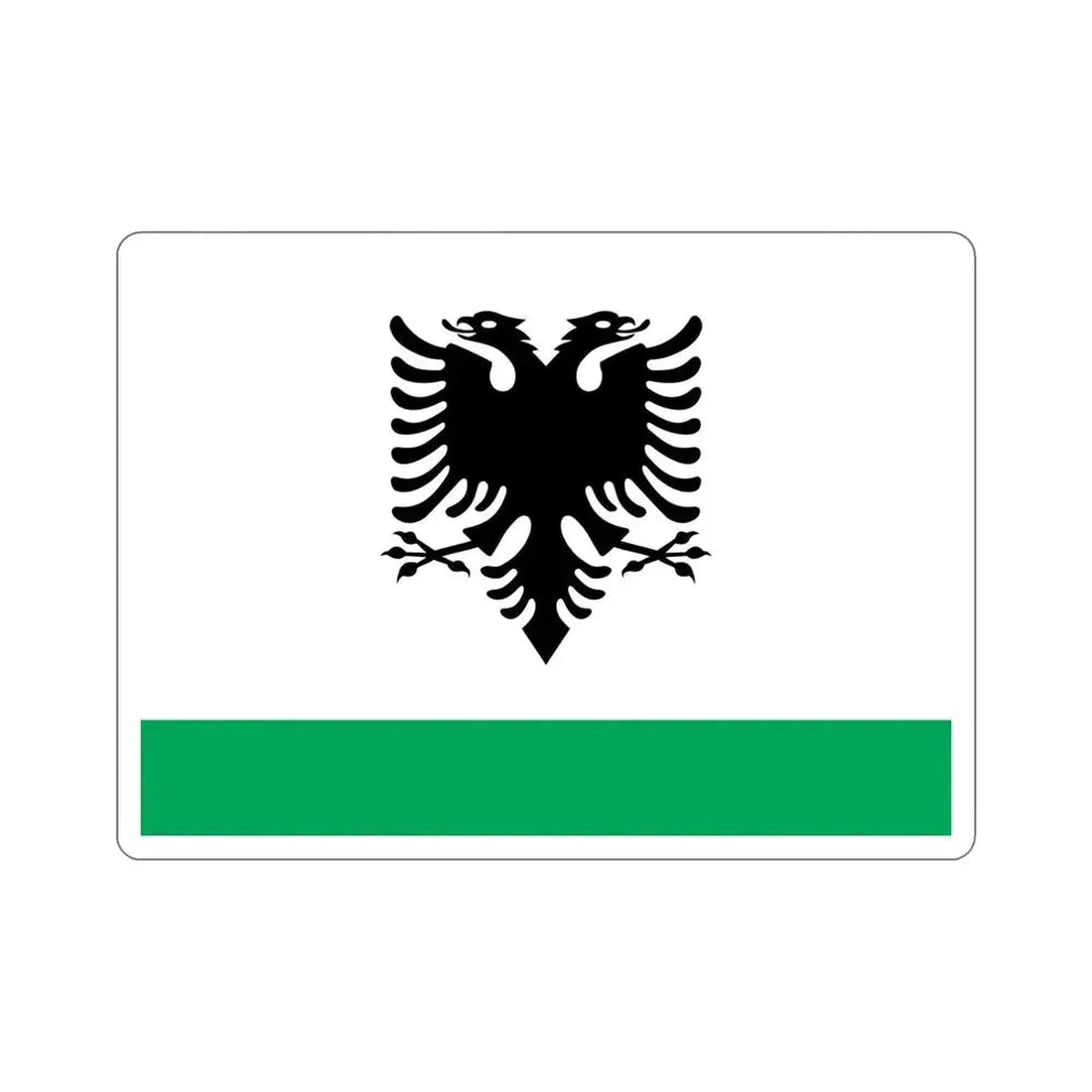 Albanian Coast Guard Ensign STICKER Vinyl Die-Cut Decal - The Sticker Space