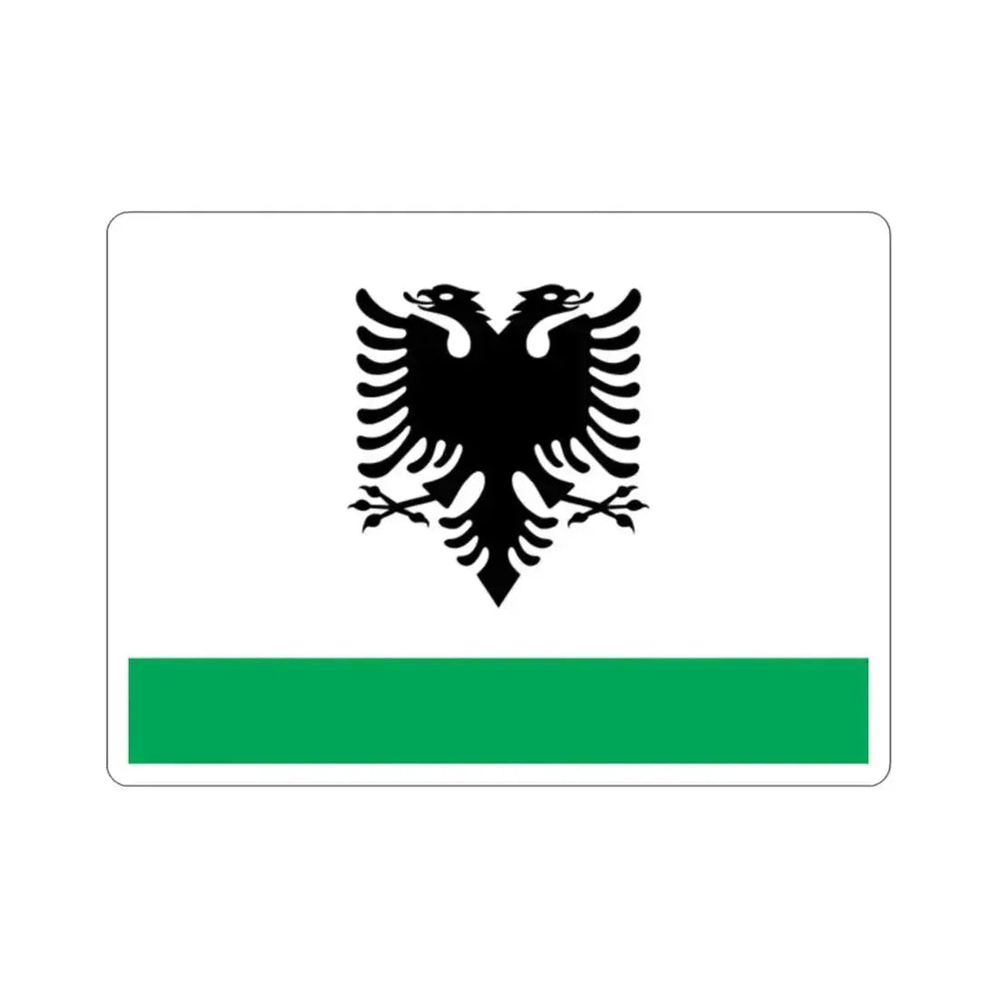 Albanian Coast Guard Ensign STICKER Vinyl Die-Cut Decal - The Sticker Space