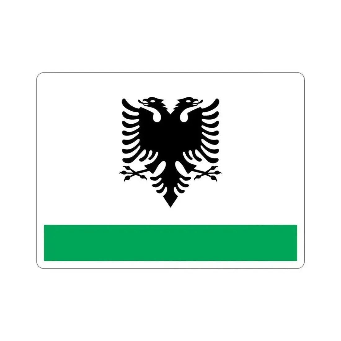 Albanian Coast Guard Ensign STICKER Vinyl Die-Cut Decal - The Sticker Space
