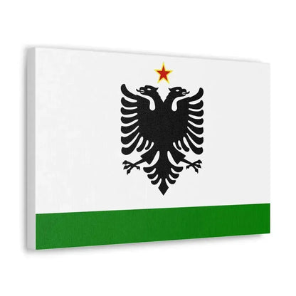 Albanian Coast Guard Ensign to 1958 to 1992 - Canvas Wall Art - The Sticker Space
