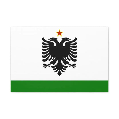 Albanian Coast Guard Ensign to 1958 to 1992 - Canvas Wall Art - The Sticker Space