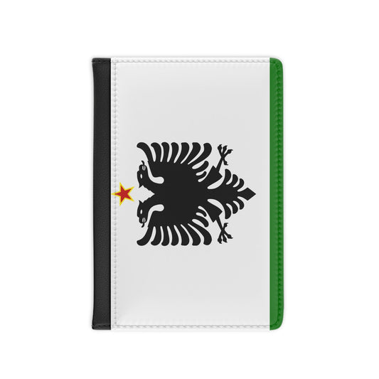 Albanian Coast Guard Ensign to 1958 to 1992 - Passport Holder-3.9" x 5.8"-The Sticker Space