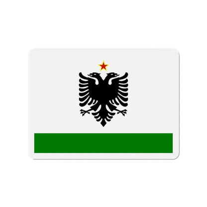 Albanian Coast Guard Ensign to 1958 to 1992 - Refrigerator Magnet 2 Inch - The Sticker Space
