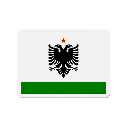 Albanian Coast Guard Ensign to 1958 to 1992 - Refrigerator Magnet 2 Inch - The Sticker Space