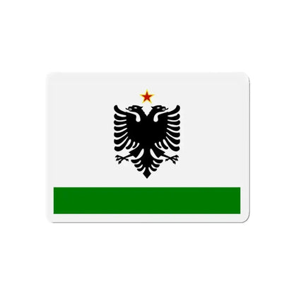 Albanian Coast Guard Ensign to 1958 to 1992 - Refrigerator Magnet 3 Inch - The Sticker Space