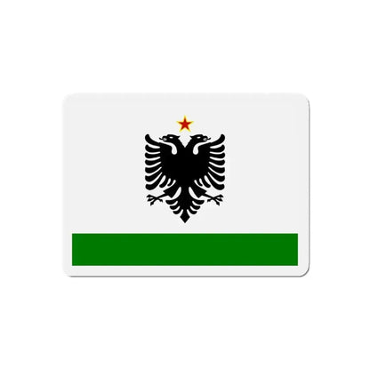 Albanian Coast Guard Ensign to 1958 to 1992 - Refrigerator Magnet 5 Inch - The Sticker Space