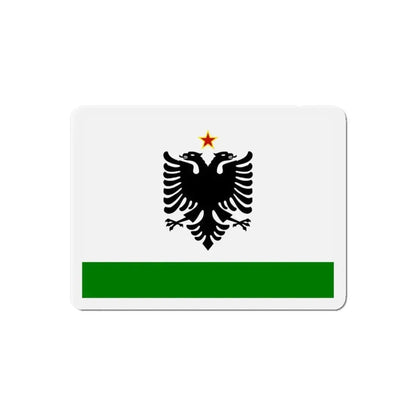 Albanian Coast Guard Ensign to 1958 to 1992 - Refrigerator Magnet 6 Inch - The Sticker Space
