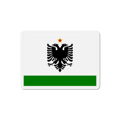Albanian Coast Guard Ensign to 1958 to 1992 - Refrigerator Magnet 6 Inch - The Sticker Space