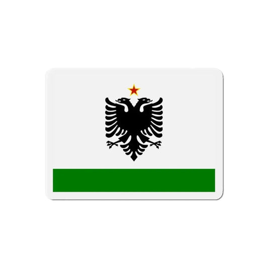 Albanian Coast Guard Ensign to 1958 to 1992 - Refrigerator Magnet 6 Inch - The Sticker Space