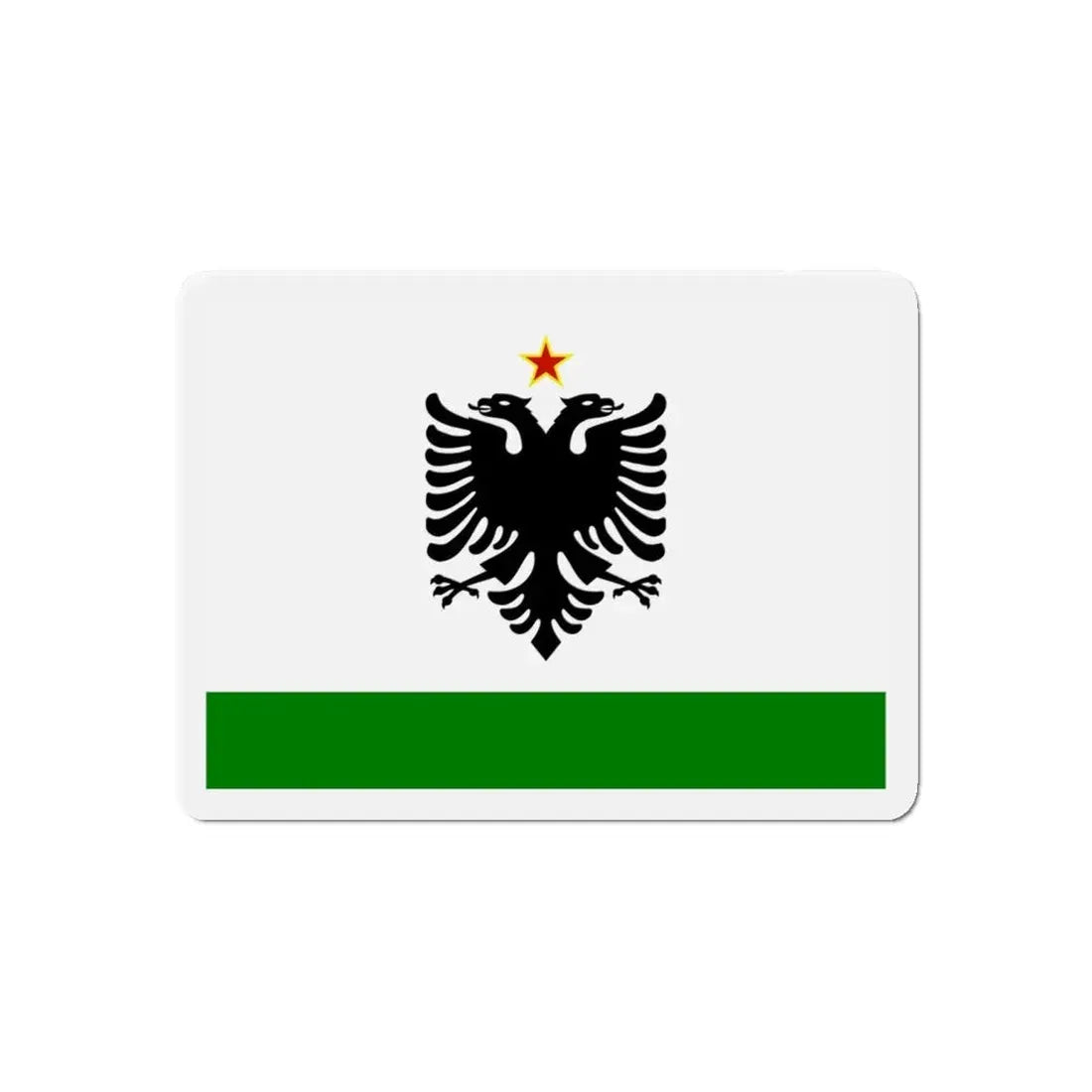 Albanian Coast Guard Ensign to 1958 to 1992 - Refrigerator Magnet - The Sticker Space