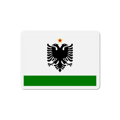 Albanian Coast Guard Ensign to 1958 to 1992 - Refrigerator Magnet - The Sticker Space