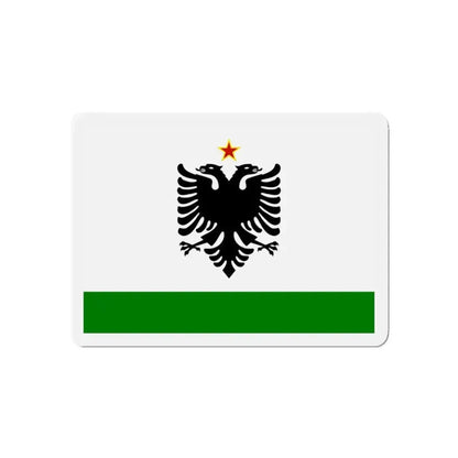 Albanian Coast Guard Ensign to 1958 to 1992 - Refrigerator Magnet - The Sticker Space