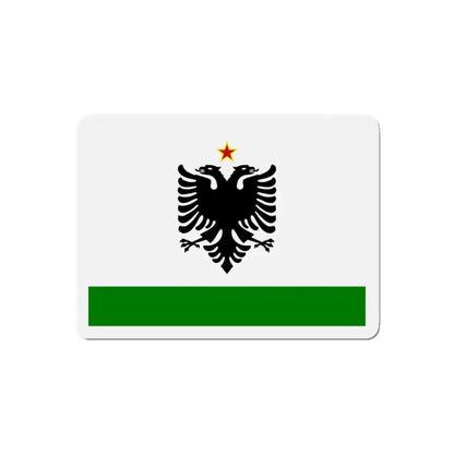 Albanian Coast Guard Ensign to 1958 to 1992 - Refrigerator Magnet - The Sticker Space