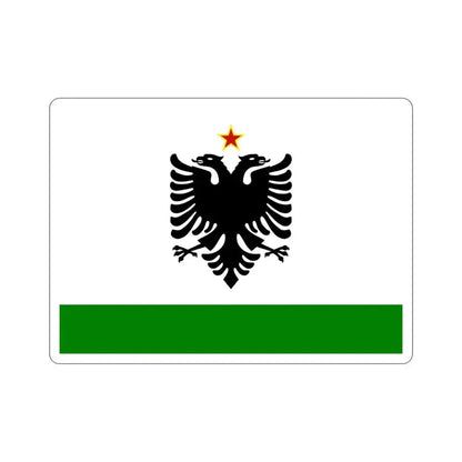 Albanian Coast Guard Ensign to 1958 to 1992 STICKER Vinyl Die-Cut Decal 4 Inch - The Sticker Space